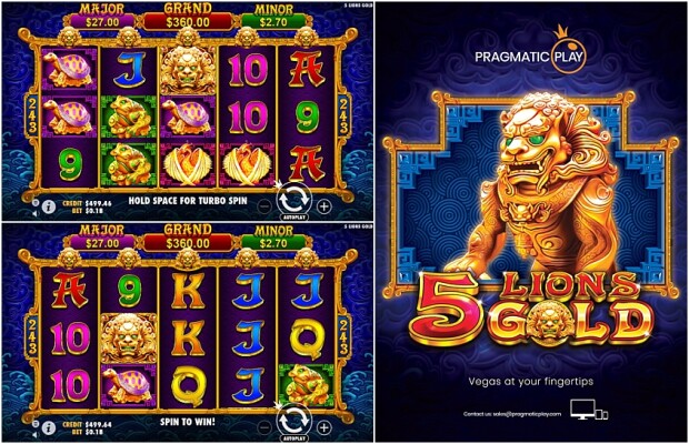 Pragmatic Play Launches New 5 Lions Gold Slot